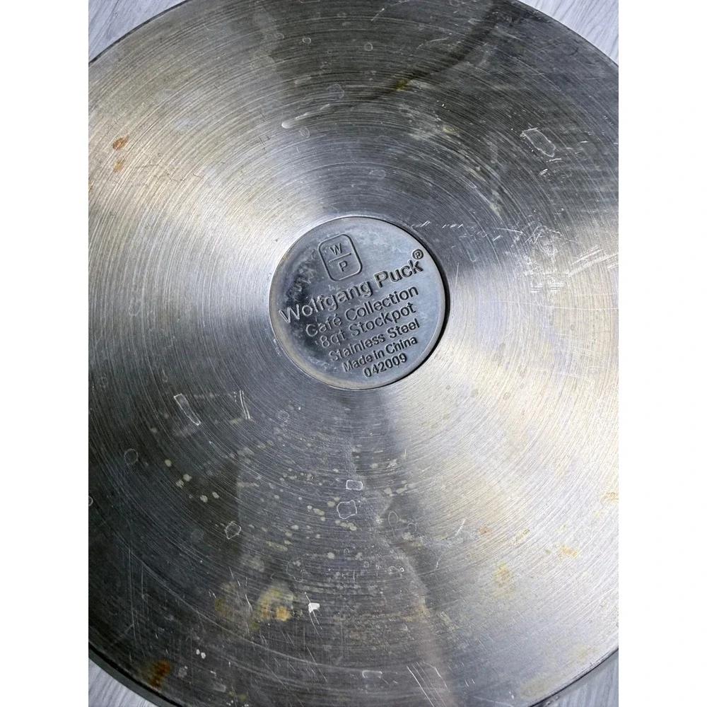 Wolfgang Puck Cafe Collection 8qt Stainless Steel Stockpot with Glass Lid